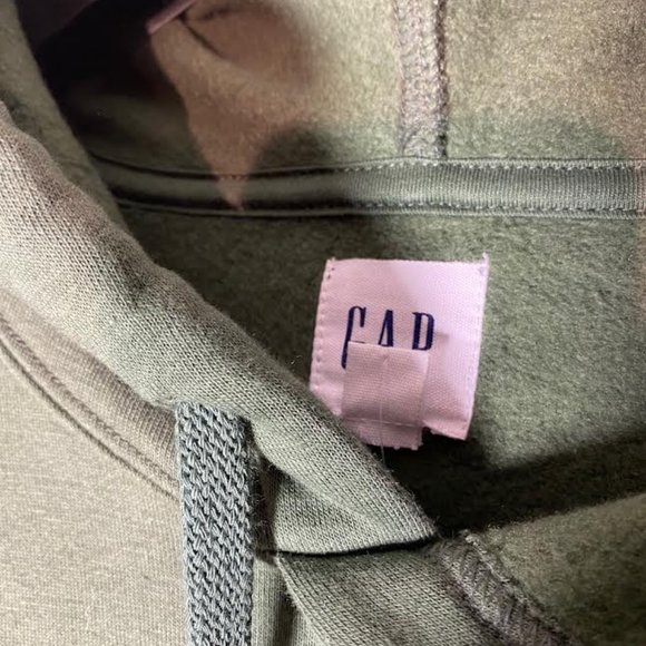 NWT GAP Men XL Crest Athletic Logo Pullover Hoodie Sweatshirt Jacket in Green - Picture 8 of 9